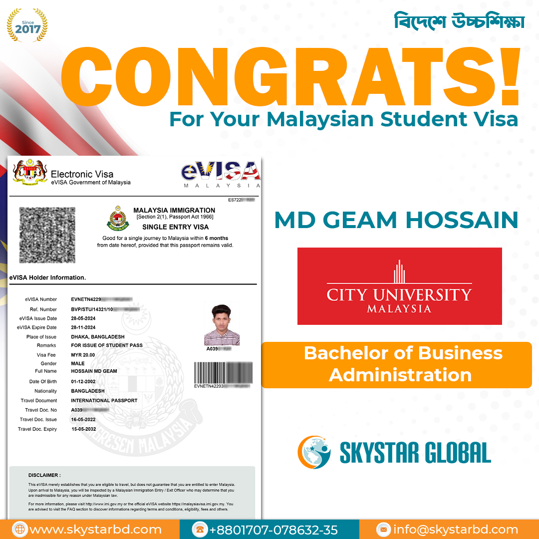 VISA-SUCCESS-Malaysia-MD-GEAM-HOSSAIN