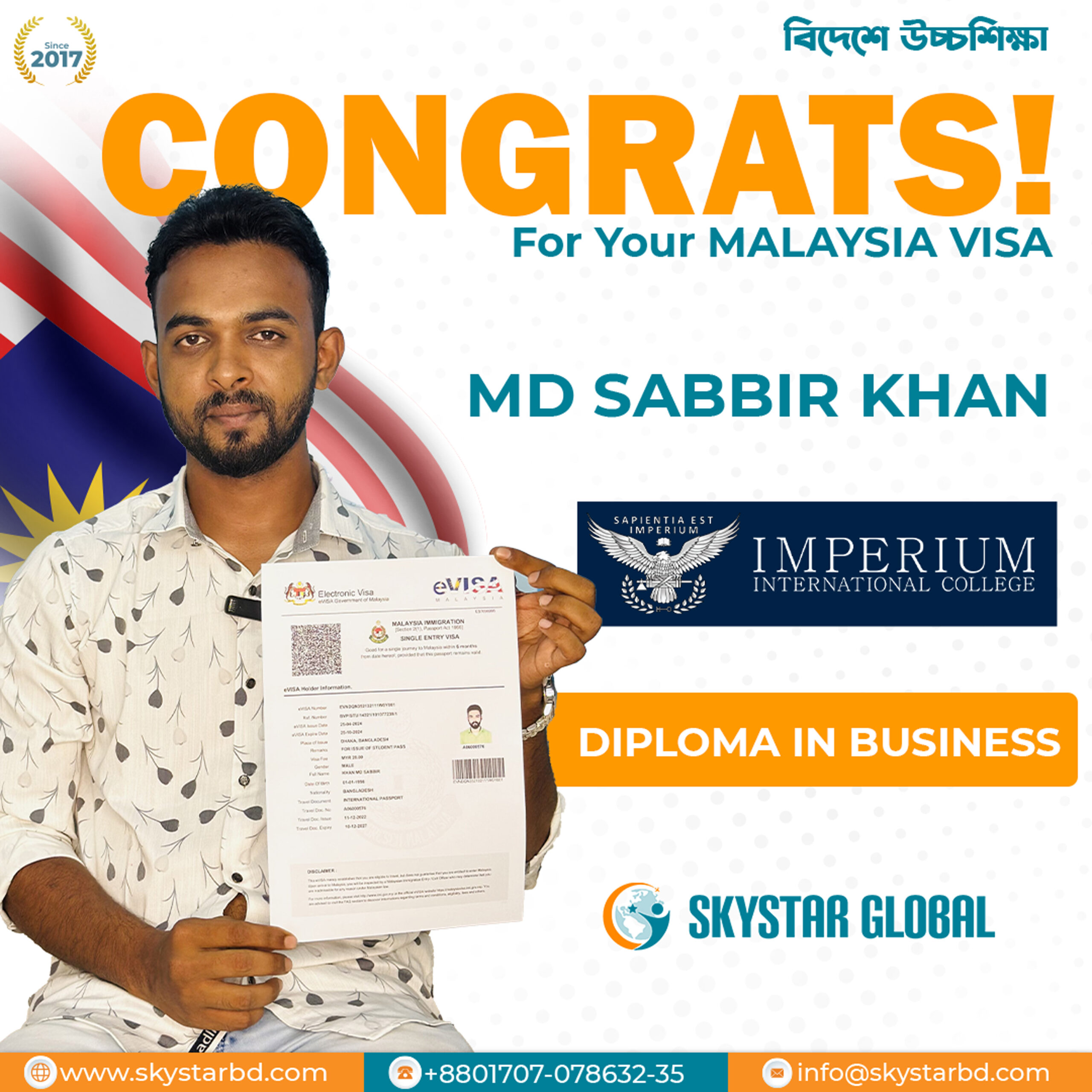 VISA-SUCCESS-Malaysia-Sabbir